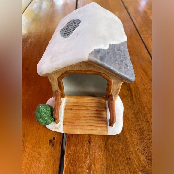 Vintage Lemax Light Brown Covered Bridge For Village - Picture 9 of 10